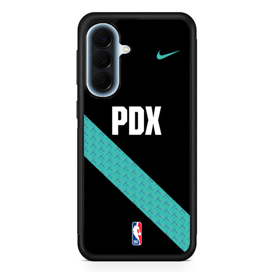 NBA Portland Trail Blazers Black Nike Samsung Galaxy A57 Case | Slim Samsung Galaxy A57 Protective Case