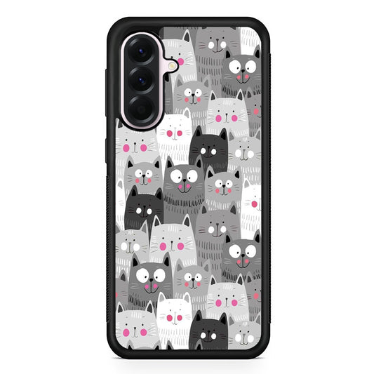 Cute Cat 001 Samsung Galaxy A56 Case | Samsung Galaxy A56 Protective Rubber Case