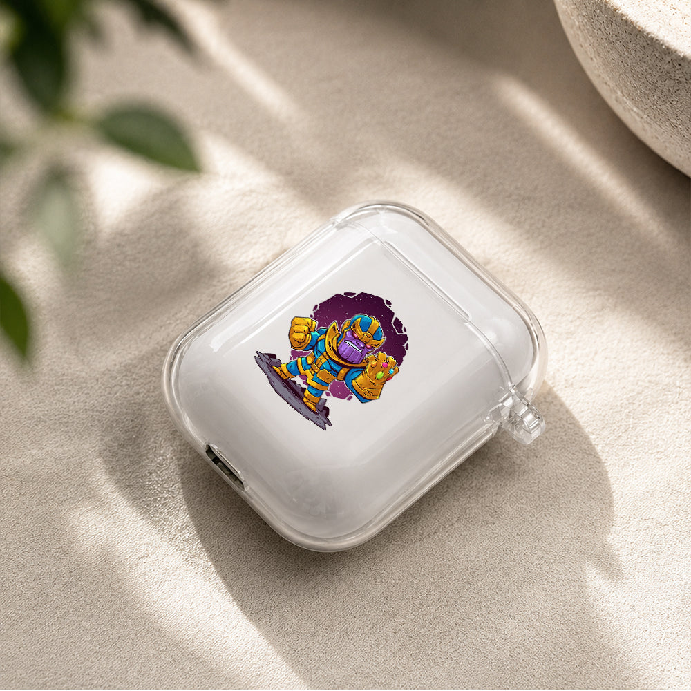 Thanos Mini Cartoon Protective Clear Case Cover For Apple Airpods | Soft Silicone AirPods 1 / 2 Case | Protective Cover