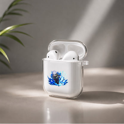 Kakashi Chidori Mangekyou Protective Clear Case Cover For Apple Airpods | Soft Silicone AirPods 1 / 2 Case | Protective Cover