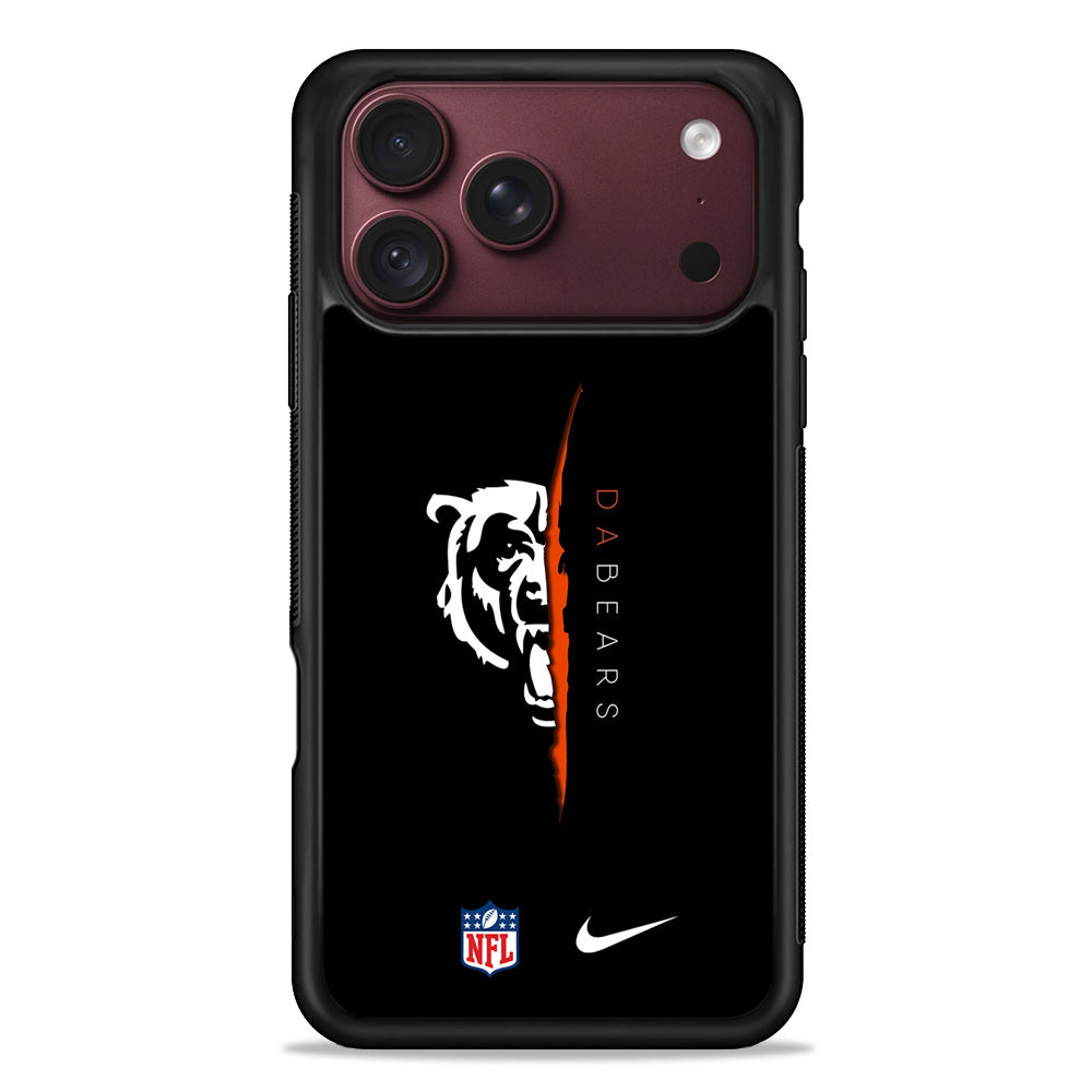 NFL Chicago Bears Nike iPhone 18 Pro Max Case – Slim Silicone Protective Cover
