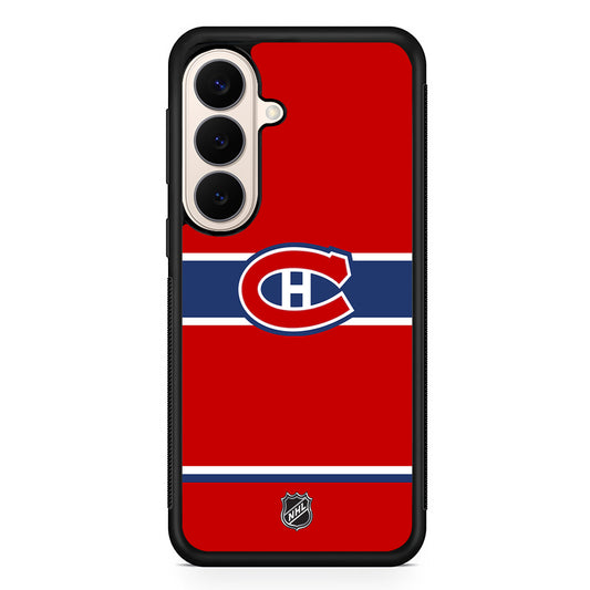NHL Montréal Canadiens Red Samsung Galaxy S26 Case | Durable Protective Rubber Cover