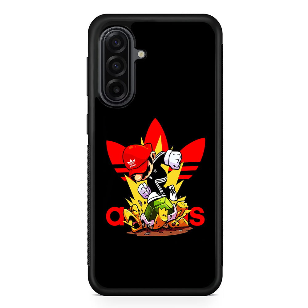 Adidas Super Mario Turtle Samsung Galaxy A17 Case | Durable Rubber Samsung Galaxy A17 Phone Case