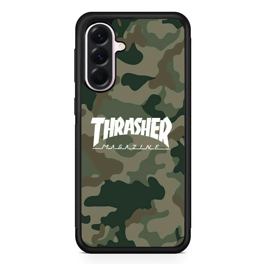 Thrasher Magazine Green Army Samsung Galaxy A56 Case | Samsung Galaxy A56 Protective Rubber Case
