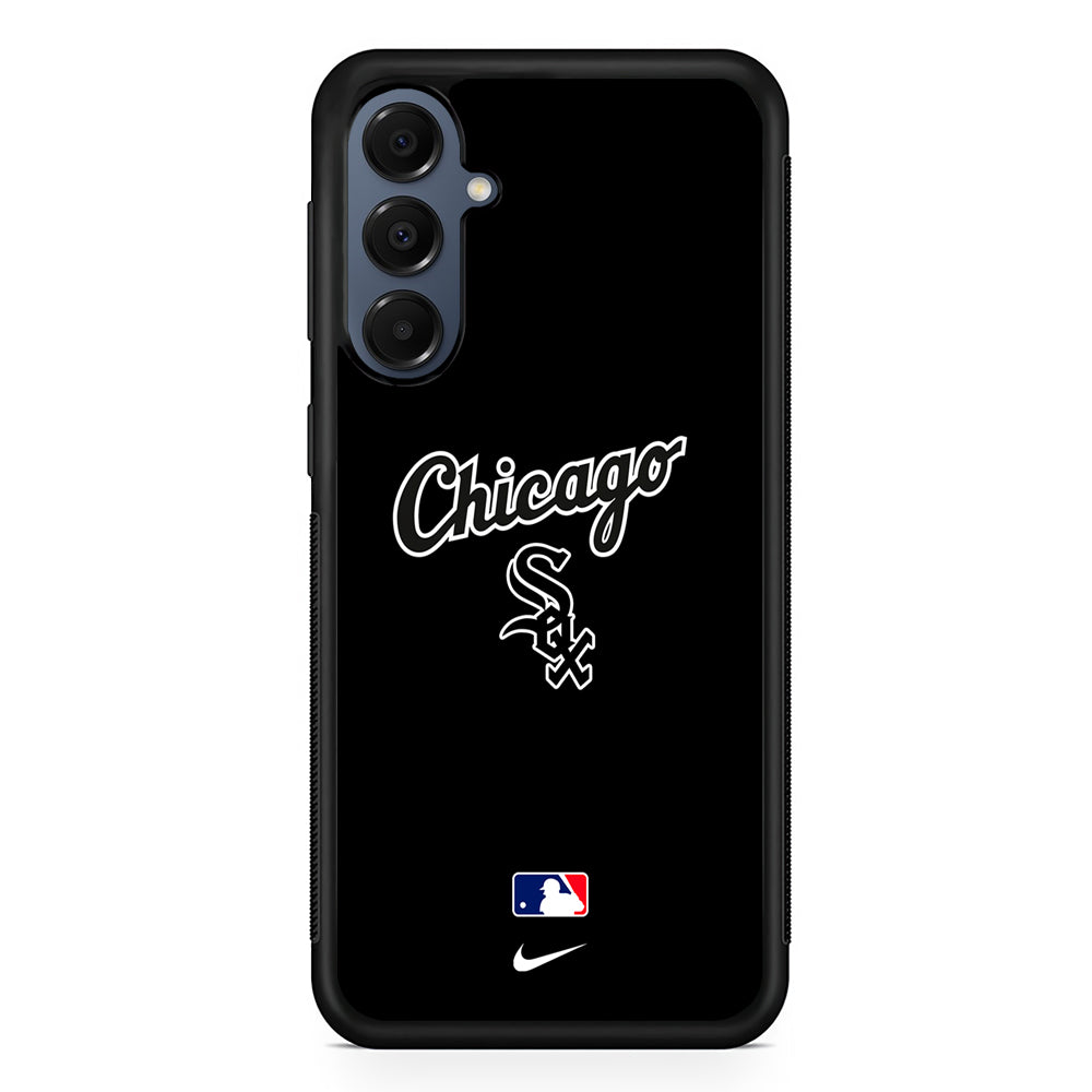 MLB Chicago White Sox Black Nike Samsung Galaxy A16 Case | Slim Protective Cover for Samsung Galaxy A16
