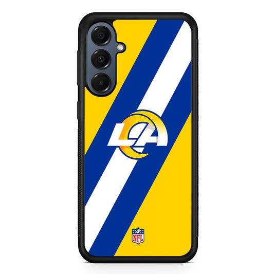 NFL Los Angeles Rams Stripe Samsung Galaxy A16 Case | Slim Protective Cover for Samsung Galaxy A16