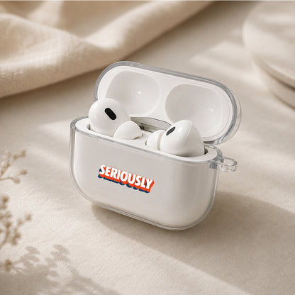 Panic Question Protective Apple AirPods Pro 3 Clear Case | Shockproof Cover