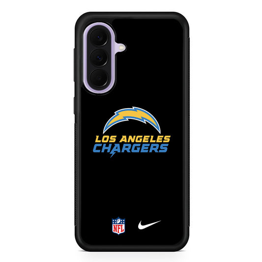 NFL Los Angeles Chargers Nike Logo Samsung Galaxy A37 Case | Samsung Galaxy A37 Rubber Protective Case