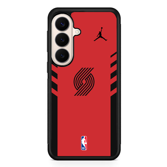 NBA Portland Trail Blazers Red Jordan Samsung Galaxy S26 Case – Slim Protective Phone Cover