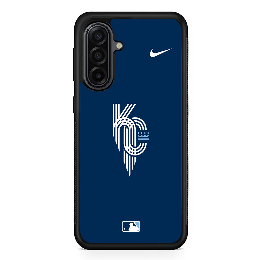 MLB Kansas City Royals Navy Nike Samsung Galaxy A17 Case | Durable Rubber Samsung Galaxy A17 Phone Case
