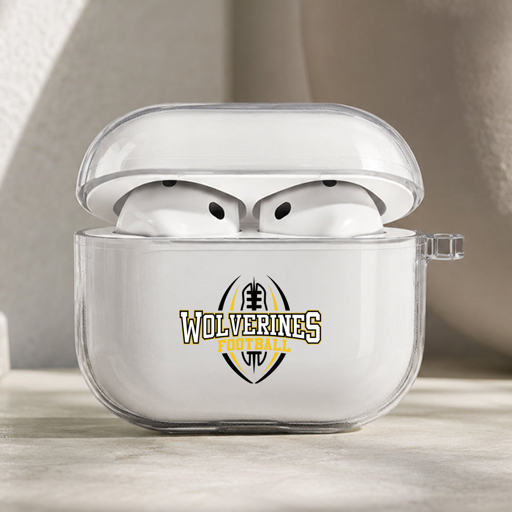 Michigan Wolverines Blue Pride Protective Apple AirPods Pro 3 Clear Case | Shockproof Cover