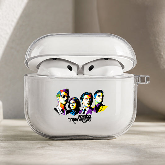 Arctic Monkeys Silhouette Protective Apple AirPods Pro 3 Clear Case | Shockproof Cover