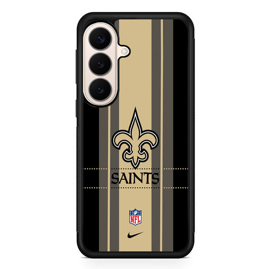 NFL New Orleans Saints Stripe Nike Samsung Galaxy S26 Case – Slim Protective Phone Cover
