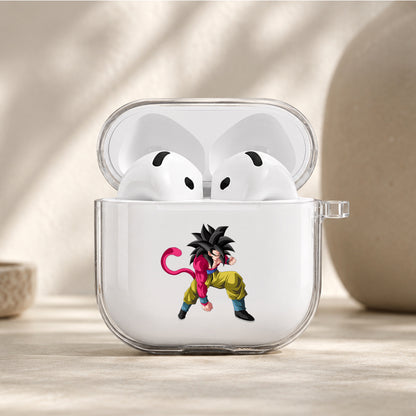 Dragon Ball Awakened Goku SS4 Protective Apple Airpods 4 Clear Case - Durable Clear Protection