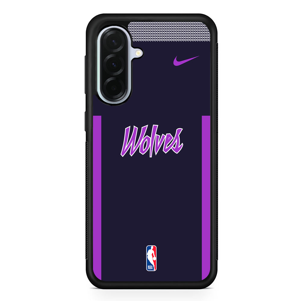 NBA Minnesota Timberwolves Purple Nike Samsung Galaxy A36 Case | Durable Samsung Galaxy A36 Protective Case