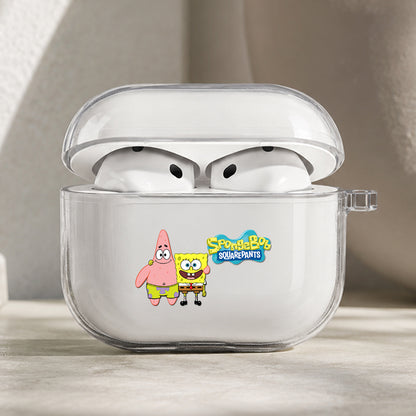 Spongebob and Patrick Protective Apple AirPods Pro 3 Clear Case | Shockproof Cover