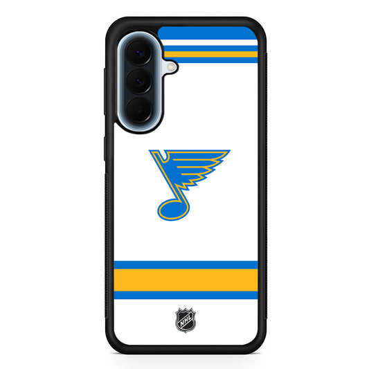 NHL St Louis Blues White Samsung Galaxy A57 Case | Slim Samsung Galaxy A57 Protective Case