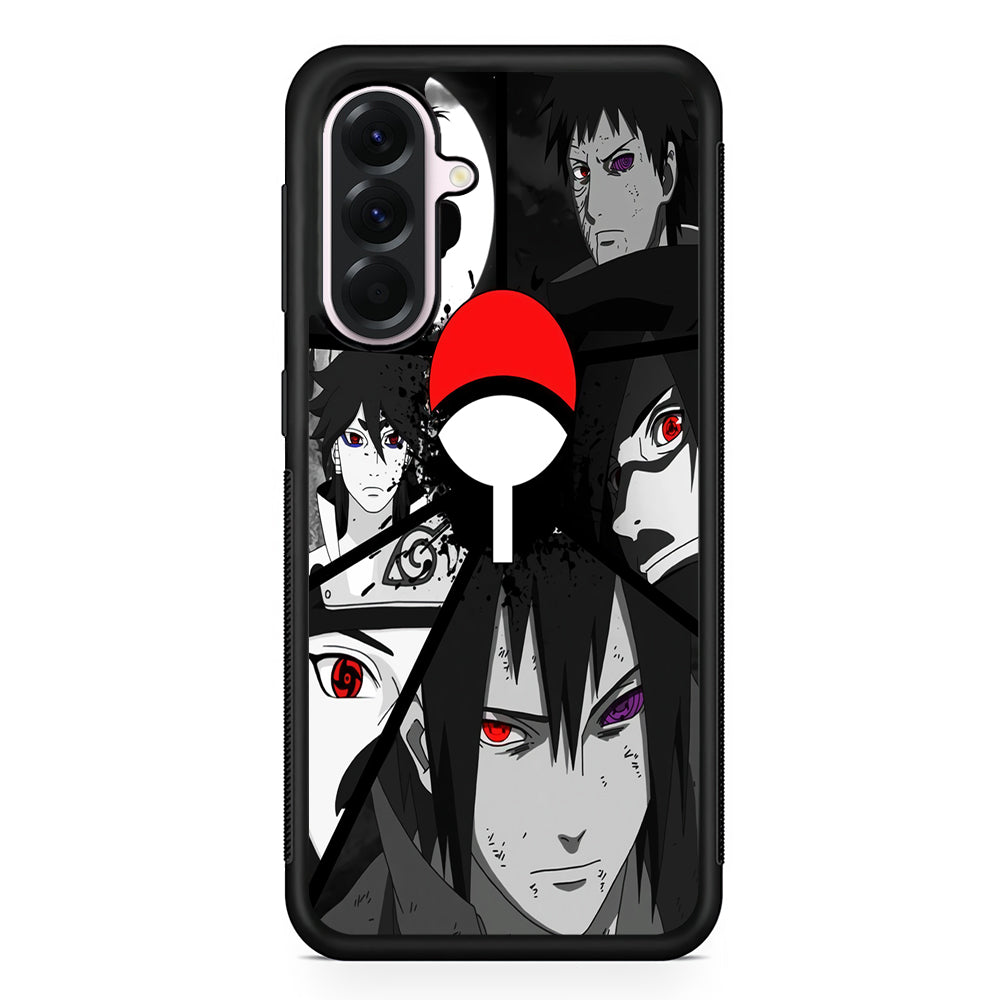 Naruto Uchiha Clan Samsung Galaxy A56 Case | Samsung Galaxy A56 Protective Rubber Case