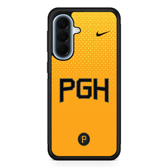 MLB Pittsburgh Pirates Yellow Nike Samsung Galaxy A57 Case | Slim Samsung Galaxy A57 Protective Case