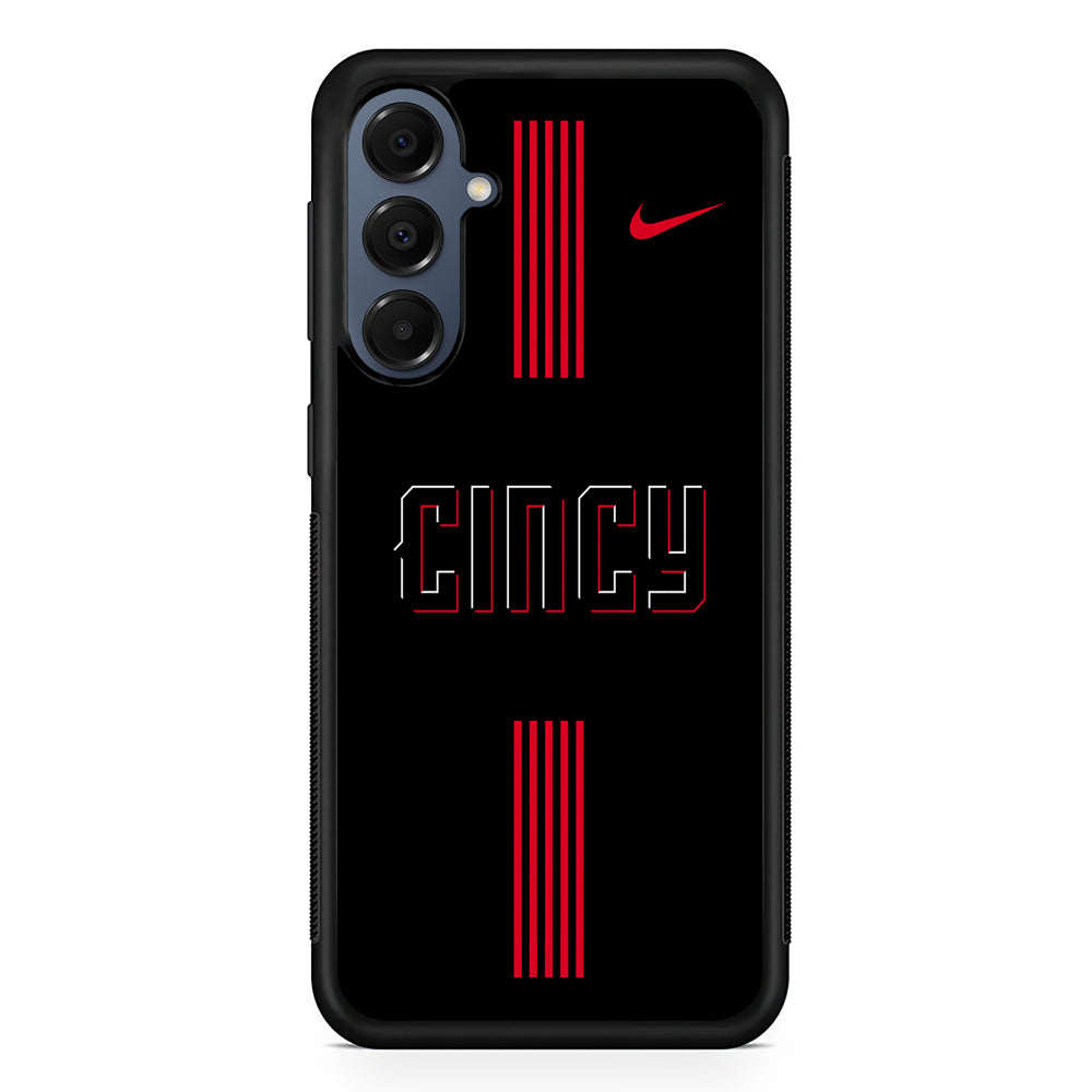 MLB Cincinnati Reds Black Nike Samsung Galaxy A16 Case | Slim Protective Cover for Samsung Galaxy A16
