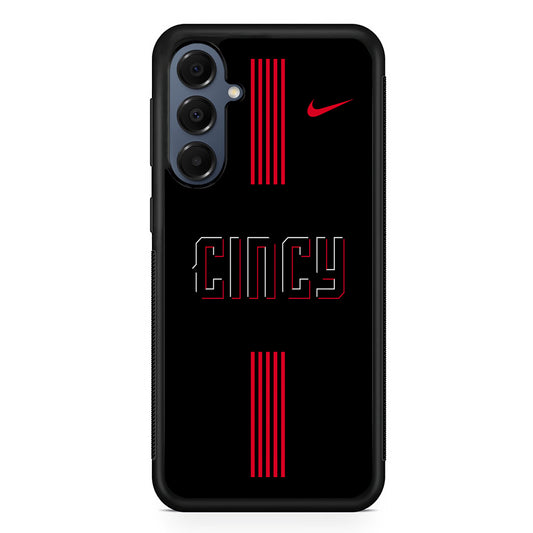 MLB Cincinnati Reds Black Nike Samsung Galaxy A16 Case | Slim Protective Cover for Samsung Galaxy A16