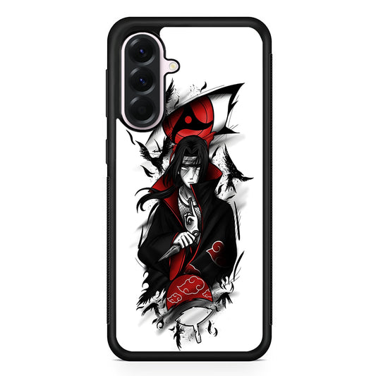 Itachi Uchiha White Samsung Galaxy A56 Case | Samsung Galaxy A56 Protective Rubber Case