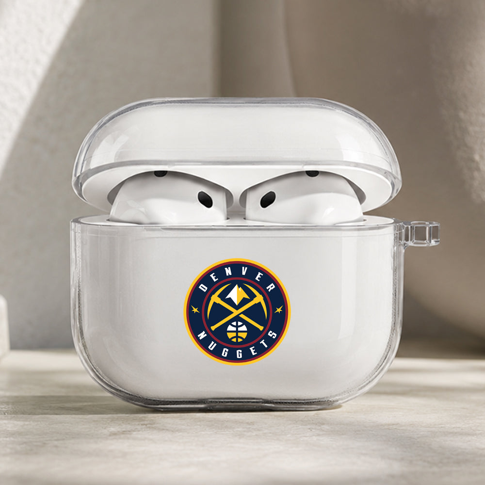 NBA Denver Nuggets Symbol Protective Apple AirPods Pro 3 Clear Case | Shockproof Cover
