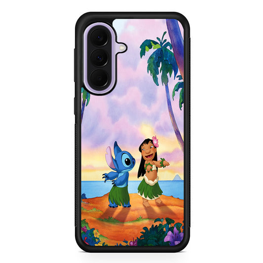 Lilo and Stitch Dancing Samsung Galaxy A37 Case | Samsung Galaxy A37 Rubber Protective Case