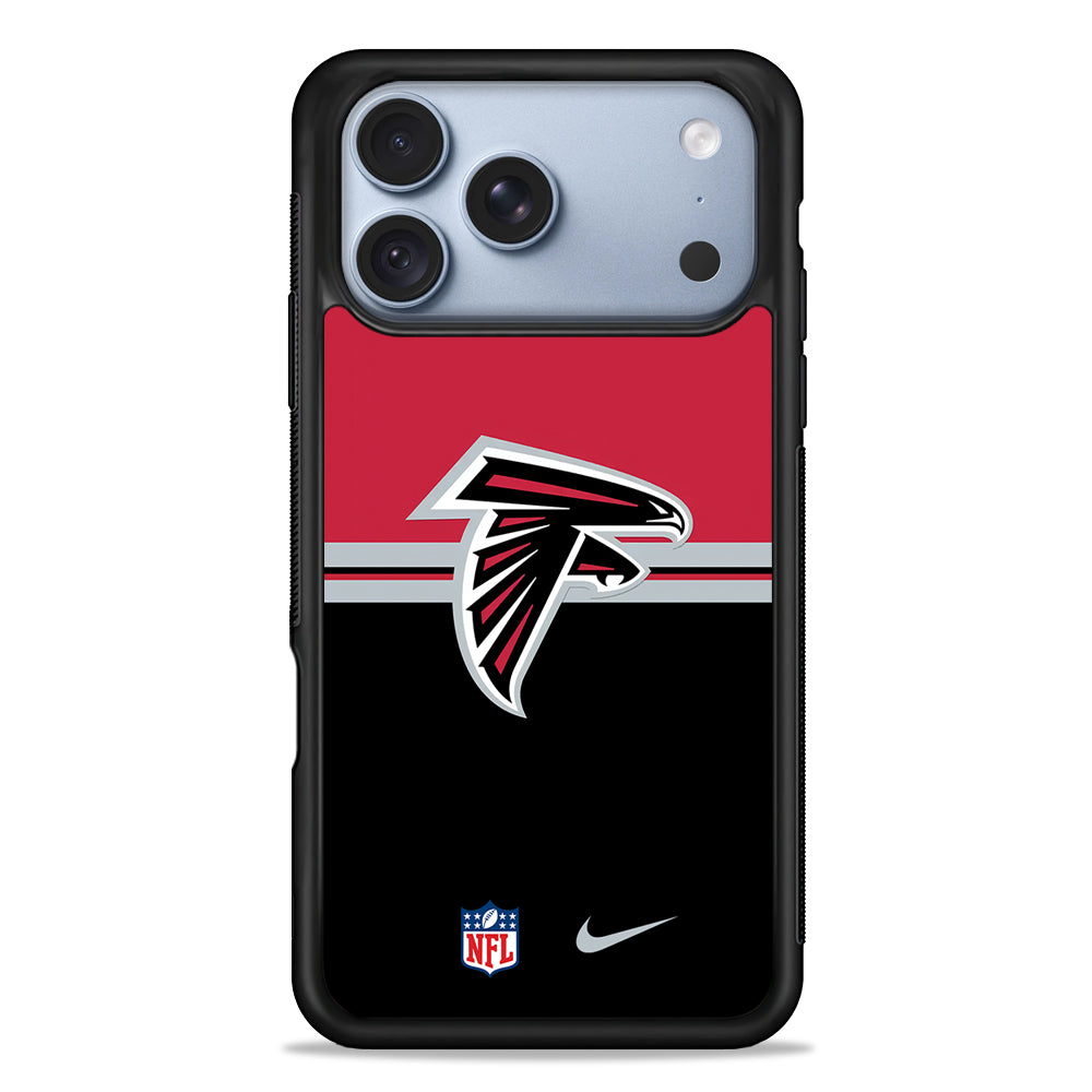 NFL Atlanta Falcons Black Nike iPhone 18 Pro Case - iPhone 18 Pro Silicone Case