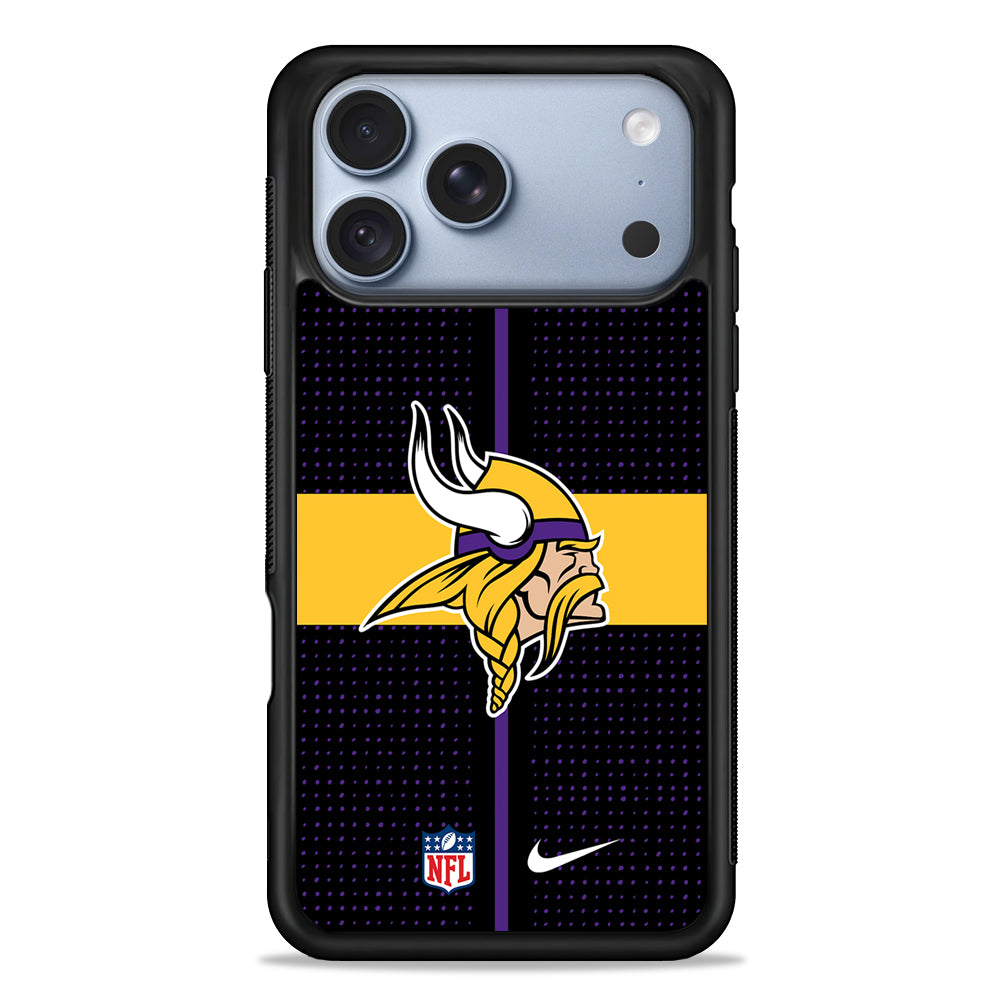 NFL Minnesota Vikings Dot Nike iPhone 18 Pro Case - iPhone 18 Pro Silicone Case