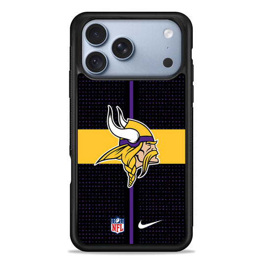 NFL Minnesota Vikings Dot Nike iPhone 18 Pro Case - iPhone 18 Pro Silicone Case