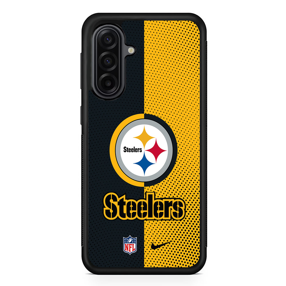 NFL Pittsburgh Steelers Nike Samsung Galaxy A17 Case | Durable Rubber Samsung Galaxy A17 Phone Case