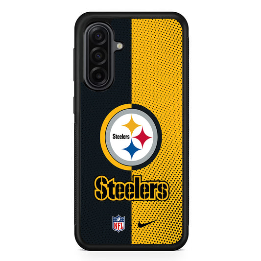 NFL Pittsburgh Steelers Nike Samsung Galaxy A17 Case | Durable Rubber Samsung Galaxy A17 Phone Case