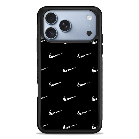 Nike Logo Pattern iPhone 18 Pro Case - iPhone 18 Pro Silicone Case