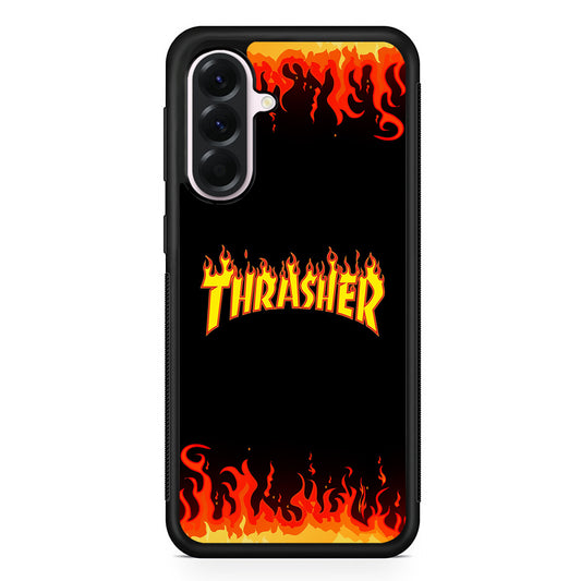Thrasher in Fire Samsung Galaxy A56 Case | Samsung Galaxy A56 Protective Rubber Case
