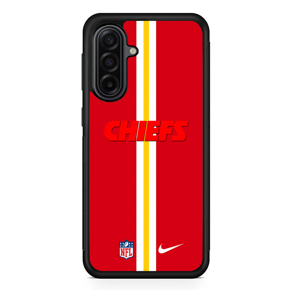 NFL Kansas City Chiefs Nike Samsung Galaxy A17 Case | Durable Rubber Samsung Galaxy A17 Phone Case