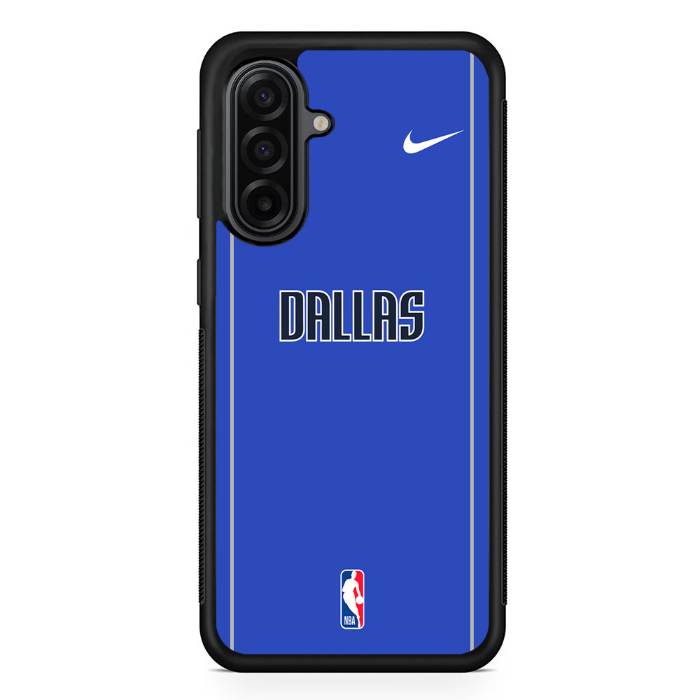 NBA Dallas Mavericks Blue Nike Samsung Galaxy A17 Case | Durable Rubber Samsung Galaxy A17 Phone Case