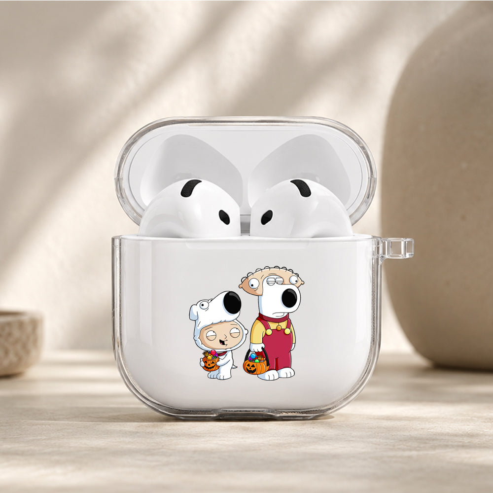 Family Guy Hallowen Costume Protective Apple Airpods 4 Clear Case - Durable Clear Protection