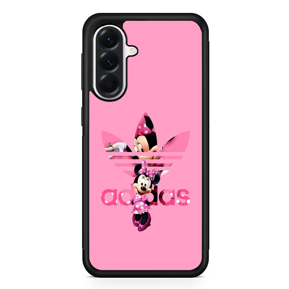 Adidas Cute Minnie Mouse Samsung Galaxy A56 Case | Samsung Galaxy A56 Protective Rubber Case
