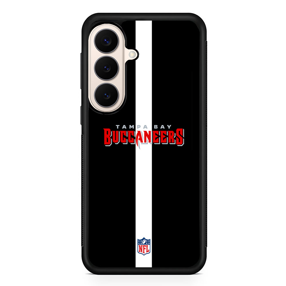 NFL Tampa Bay Buccaneers Black Samsung Galaxy S26 Case | Durable Protective Rubber Cover
