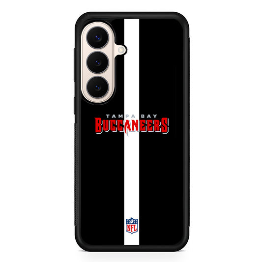 NFL Tampa Bay Buccaneers Black Samsung Galaxy S26 Case | Durable Protective Rubber Cover