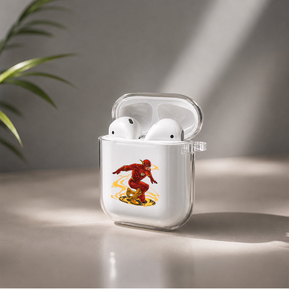 Flash Comic Protective Clear Case Cover For Apple Airpods | Soft Silicone AirPods 1 / 2 Case | Protective Cover
