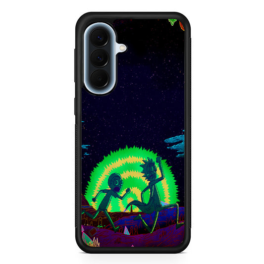 Rick and Morty Green Portal Samsung Galaxy A57 Case | Slim Samsung Galaxy A57 Protective Case