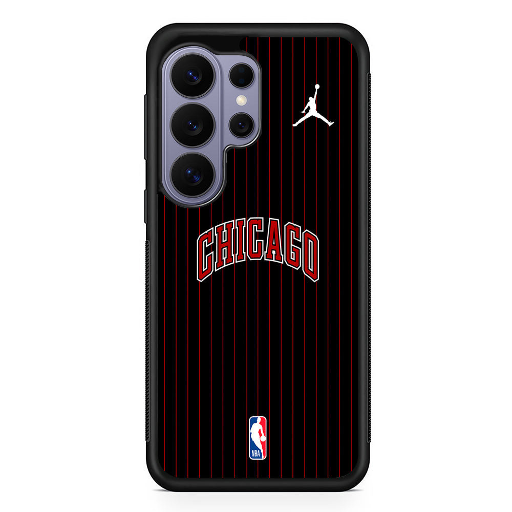 NBA Chicago Bulls Black Jordan Samsung Galaxy S26 Ultra Case | Slim Durable Protective Cover