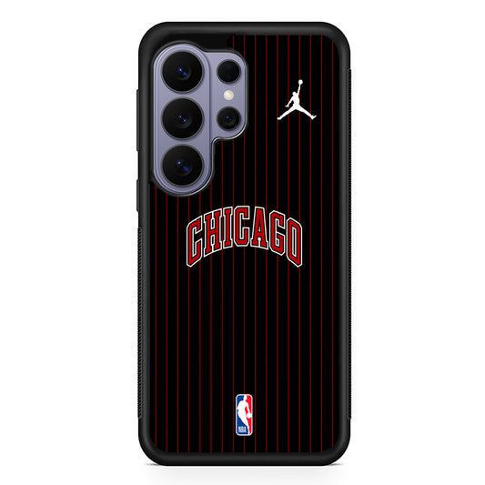 NBA Chicago Bulls Black Jordan Samsung Galaxy S26 Ultra Case | Slim Durable Protective Cover
