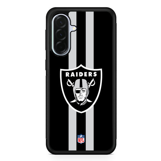 NFL Las Vegas Raiders Black Samsung Galaxy A36 Case | Durable Samsung Galaxy A36 Protective Case