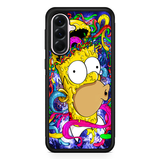 Simpson Homer Abstract Samsung Galaxy A56 Case | Samsung Galaxy A56 Protective Rubber Case