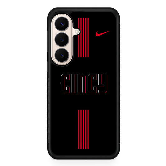 MLB Cincinnati Reds Black Nike Samsung Galaxy S26 Case – Slim Protective Phone Cover