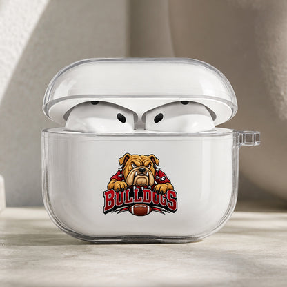 Bulldogs Football Mascot Protective Apple AirPods Pro 3 Clear Case | Shockproof Cover