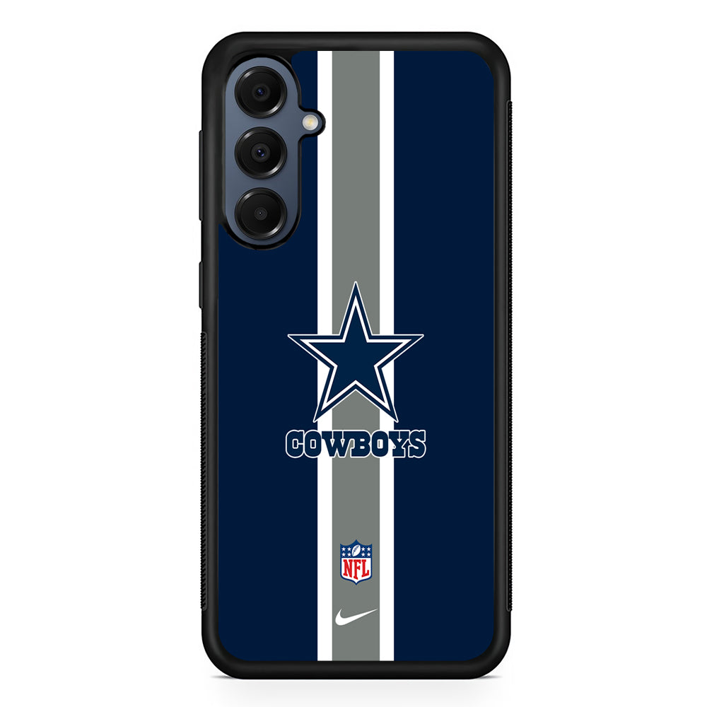 NFL Dallas Cowboys Stripe Nike Samsung Galaxy A16 Case | Slim Protective Cover for Samsung Galaxy A16